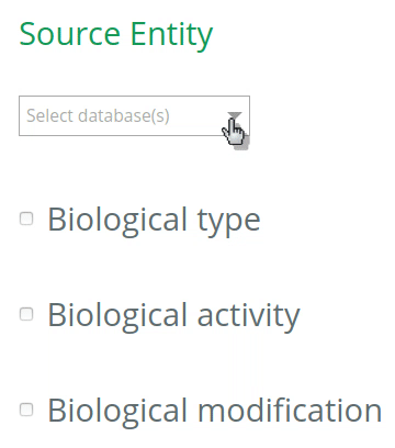 Selection of databases to annotate entities